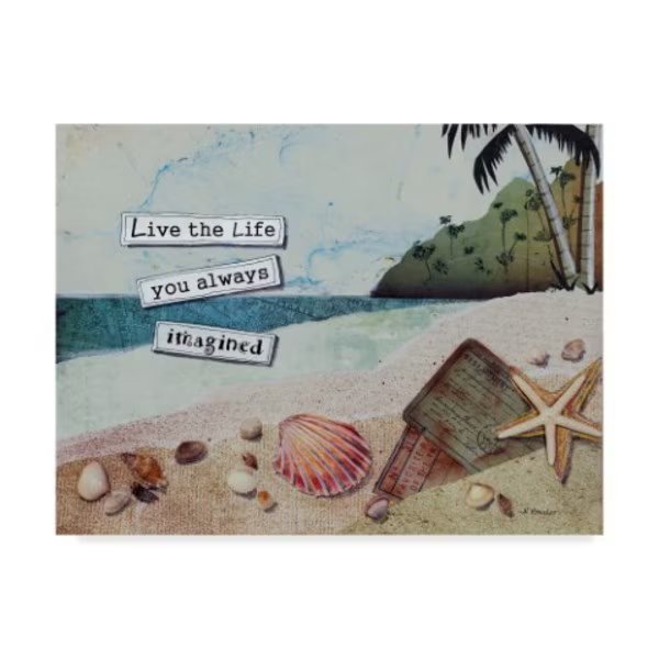Let Your Art Soar 'Imaginary Life' Canvas Art, 35x47, Trademark Fine Art, Mfr#: ALI42486-C3547GG